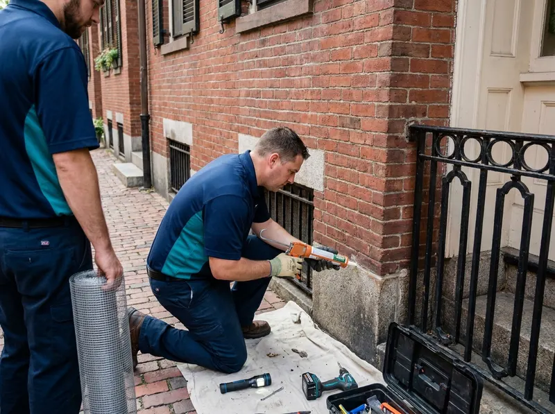 Historic Brownstone Rodent Exclusion in Boston, MA